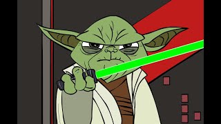 Yoda fights Count Dooku [upl. by Welbie]