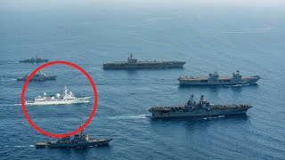 Chinese SPY Ship FOLLOWS a US Navy Carrier Group Then THIS Happened [upl. by Ronda627]