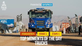 Trucks Top moments  Stage 1  Dakar2024 [upl. by Kenzie]