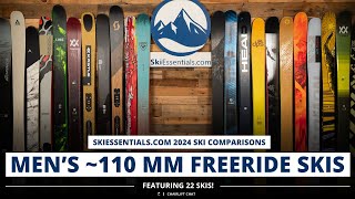 2024 Mens 110 mm Freeride Ski Comparison with SkiEssentialscom [upl. by Rollet754]