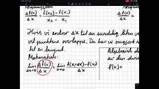 3C Den algebraiske definisjonen av den deriverte 1 Teori [upl. by Stearn503]