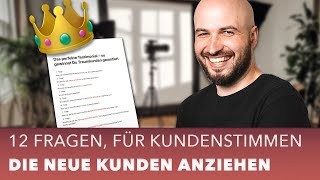 Deine Testimonials sind schlecht – So gewinnst Du garantiert Traumkunden [upl. by Ximenes]