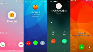 SAMSUNG J4 REDMI 5 OPPO A98 RENOT 2 incoming calls screen [upl. by Hacceber]