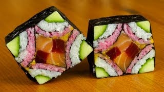 Mosaic Sushi Roll Evolution  Food Recipe [upl. by Eemyaj]