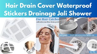 BUY LINK HERE Hair Drain Cover Waterproof Stickers Drainage Jali Shower [upl. by Johm]