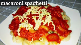 Chiken Macaroni spaghetti easy yummy recipe Panlasang Pinoy recipe 61 homemade recipe [upl. by Selemas814]