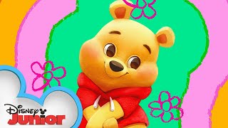 Winnie the Pooh Theme Song From quotDisney Junior Music Playdate with Winnie the PoohquotVisualizer [upl. by Nylra473]