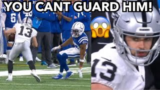 Hunter Renfrow vs Kenny Moore WR vs CB SLOT MATCHUP Raiders vs Colts week 17 highlights [upl. by Onitnelav]