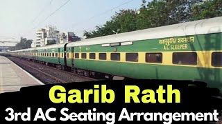 Garib Rath 3rd AC Seating Arrangement [upl. by Danyelle]