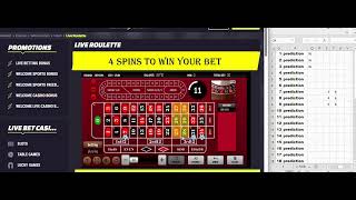 Live dealer roulette strategy street pro 4 Spins to win [upl. by Nyrehtac]