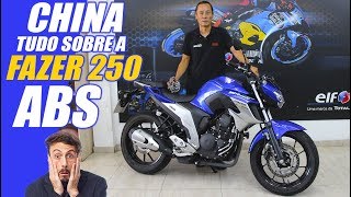 CHINA E TUDO SOBRE A NOVA FAZER 250 ABS  MOTOcombr [upl. by Grearson]