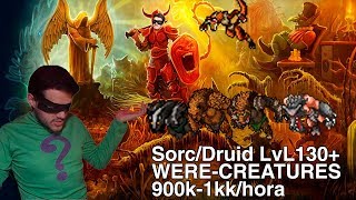 Tibia  Mage 9001kkHr PROFIT lvl140 Edron WereCreatures [upl. by Aerdnaed]