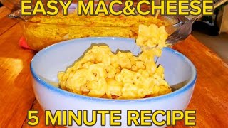 Easy Macampcheese dinner 5min dinner Quick Mac and cheese shorts [upl. by Angele30]