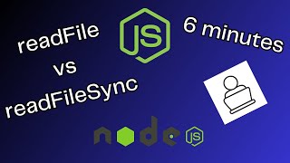 readFile vs readFileSync Whats the difference Node JS  6 minutes [upl. by Llerdna]