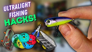 ULTRALIGHT Fishing HACKS You Need to Know [upl. by Eisaj]