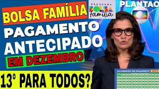 CALENDÁRIO DE PAGAMENTO MÊS DE DEZEMBRO ANTECIPADO ABONO NATALINO E DÉCIMO TERCEIRO NO AUXÍLIO BRASI [upl. by Marentic705]