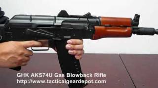 GHK AKS74U Gas Blowback Rifle C [upl. by Elison698]