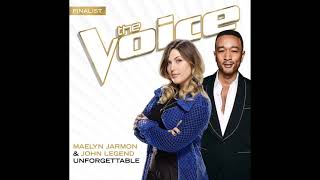 Maelyn Jarmon amp John Legend  Unforgettable  Studio Version  The Voice 16 [upl. by Azitram]