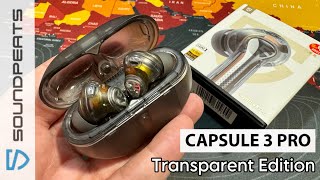 SoundPEATS Capsule3 Pro Transparent Edition  Wireless Earbuds LDAC  HiRes Audio [upl. by Whang770]