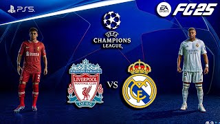 FC 25  Liverpool vs Real Madrid Ft Mbappe Salah  UEFA Champions League  PS5™ 4K60 [upl. by Emina]