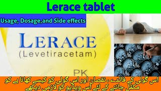 Lerace tablet uses in urdu  lerace tablet 250mg  lerace tablet 500mg and 750mg  levetiracetam use [upl. by Leahcimluap]