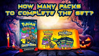 🎃 Trick or Trade Pokémon Cards Opening 2024 🍂🧡👻🎃 How Many Pack to Complete the Set [upl. by Tirza]