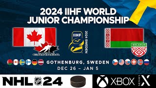 WJC 2024  18  Group A  Canada vs Belarus [upl. by Hines]