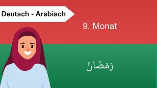 Der Islamische Mondkalender Hijri  12 Monate der Islamischen Kalender  Arabisch für Anfänger [upl. by Isabea60]