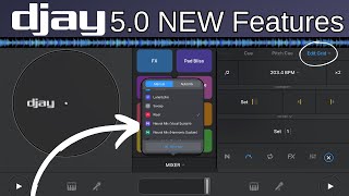 Djay Pro 5 0 New Features [upl. by Anitsuga]