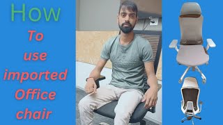 how to use office chair office chair ko use kaise kare chair furniture furnituredesignoffice [upl. by Janos]