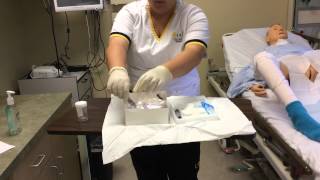 Urinary Catheter  Sterile Technique [upl. by Yelra737]