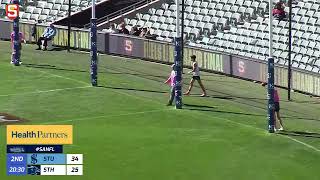 SANFL U16 GF Snapshot  Sturts Tom Lindsay turns and snaps truly [upl. by Meerek785]