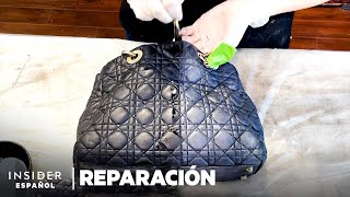 Cómo se restaura un bolso Dior que se volvió a teñir incorrectamente  Reparación [upl. by Aurie91]