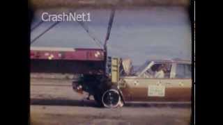 Chevy Impala  1978  Truck Underride Guard Crash Test  NHTSA  CrashNet1 [upl. by Canning]