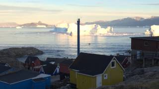 Iceberg Tsunami in Uummannaq Greenland [upl. by Nassah]