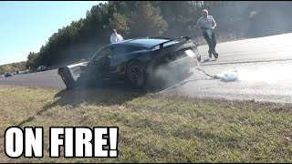 2200hp Audi R8 Blows Up On The Highway [upl. by Secunda]