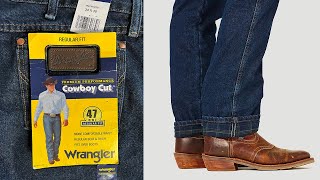 Wrangler Cowboy Cut Flannel Lined 47MWZ Jeans Review [upl. by Berky]