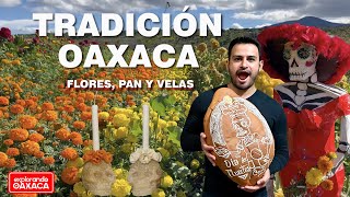 Tradición en Oaxaca “Día de Muertos” explorando campos de cempasúchil Pan y Velas de Muertos [upl. by Sivra]