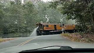 LORAM Rail Grinder  Stony Brook Line  Massachusetts 92624 [upl. by Buine]