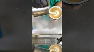 Tulip latte art [upl. by Leler825]