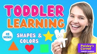 Toddler Learning Video  Learn Shapes and Colors for Toddlers  Learn Shapes for Kids  Kids Videos [upl. by Oiretule690]