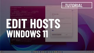 Edit HOSTS file on Windows 11 10 3 methods [upl. by Eversole]