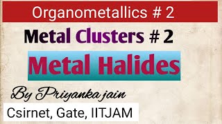 Metal Clusters 2  Metal halides cluster structure of rhenium chloride cluster [upl. by Berners]