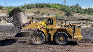 Caterpillar 990 Wheel Loader Loading Mercedes amp MAN Trucks  Ektor Epe [upl. by Gnahk]