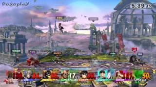 Super Smash Bros for WiiU  8Player Smash  Duck Hunt Dog unlock [upl. by Ahsitniuq]