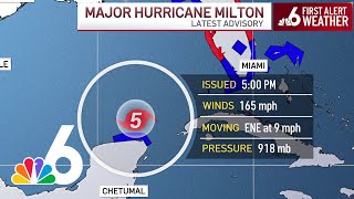 Hurricane Milton regains Category 5 strength [upl. by Naxela]