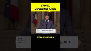 Législatives  lappel de Gabriel Attal [upl. by Flavian212]