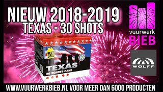 Vuurwerk Wolff NIEUW 20182019 TEXAS CAKE [upl. by Anade]