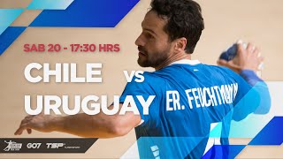 HANDBALL SCA SENIOR MASCULINO 2024  CHILE vs URUGUAY [upl. by Kalam11]