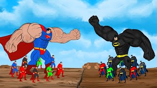 Evolution of SUPERMAN vs Evolution of BATMAN 2023  SUPER HEROES MOVIE ANIMATION [upl. by Eisus]